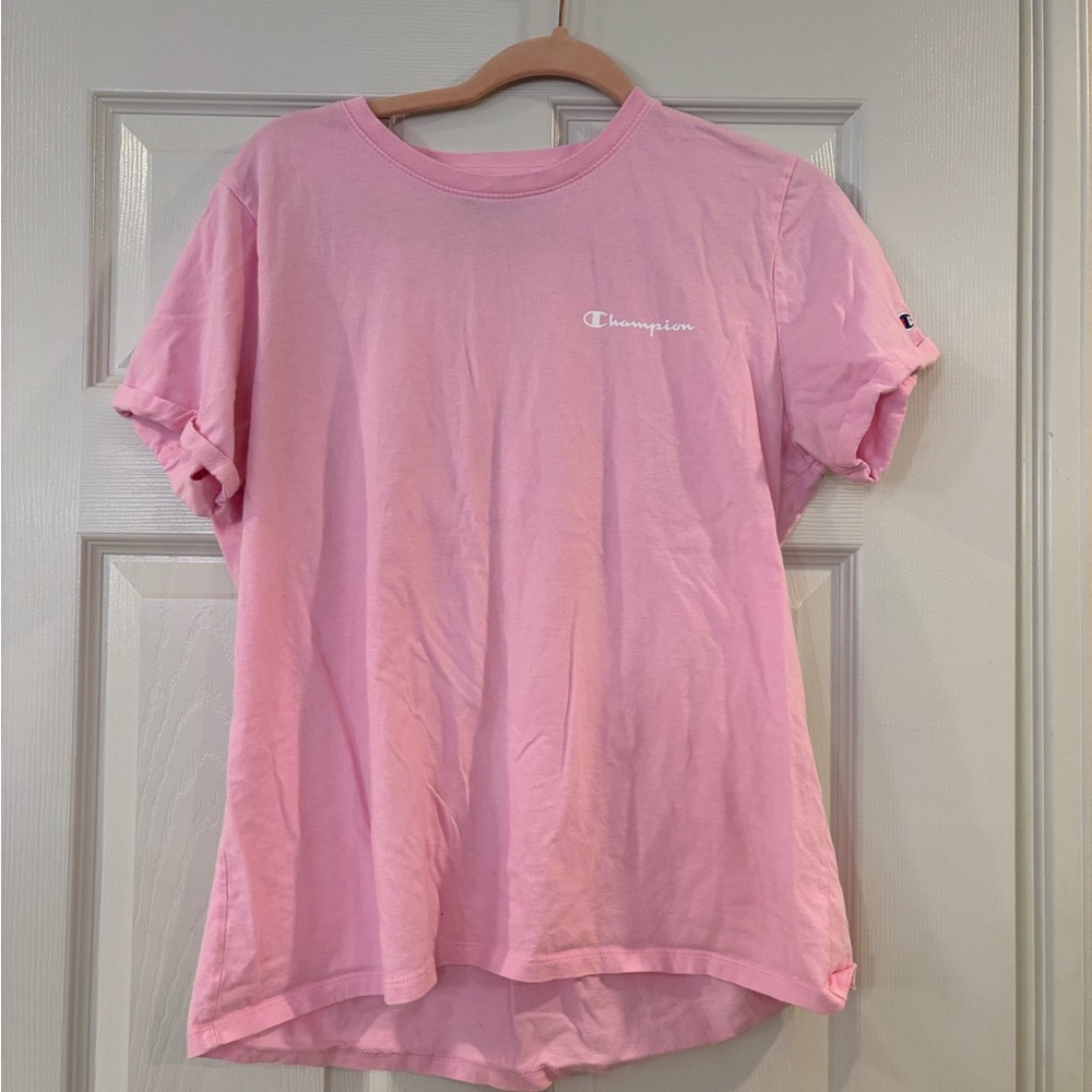Champion Light Pink Athleticwear Top Lg